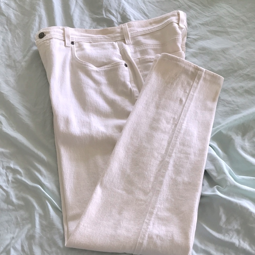 Gloria Vanderbilt Pants Stretch Off White 12 Med